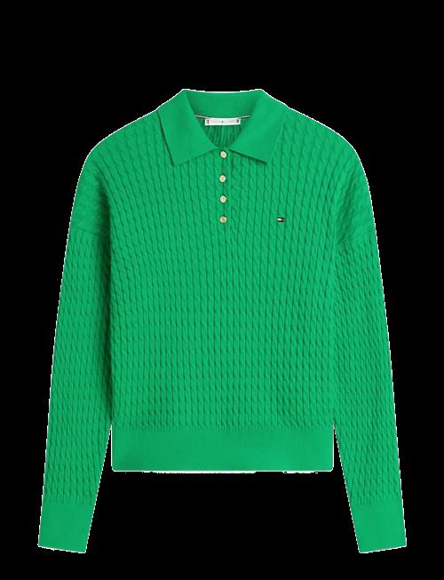 Tommy Hilfiger | Co Cable Fine Gg Rlxd Polo Swt | M