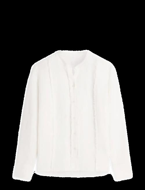 Tommy Hilfiger | Frayed Vis/Linen Ls Shirt | XXS