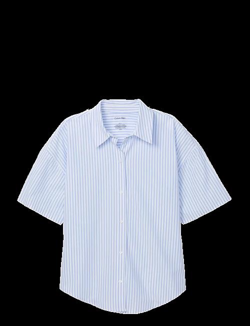 Calvin Klein | Relaxed Poplin Ss Shirt | L