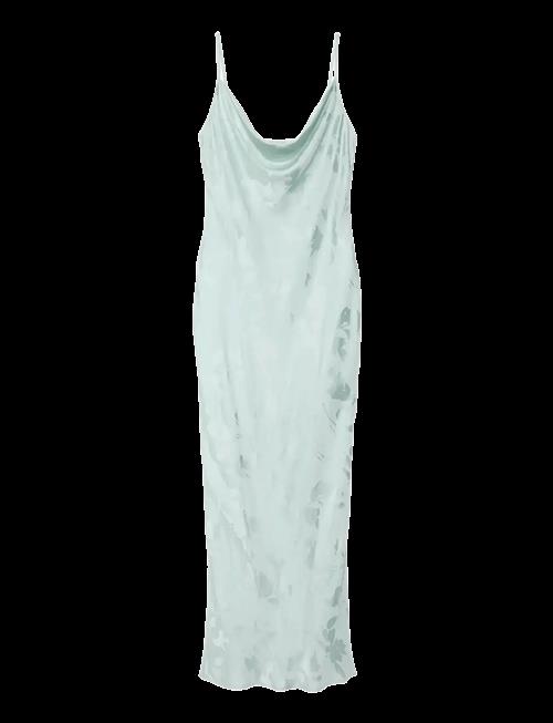 Calvin Klein | Viscose Jacquard Maxi Slip Dress | XL