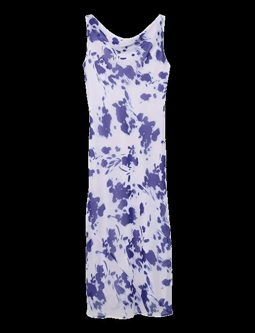 Calvin Klein | Printed Chiffon Sl Cowl Neck Max | XL