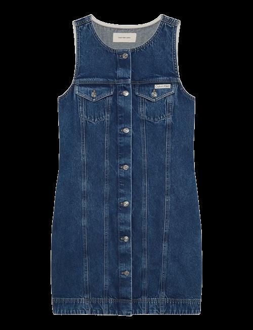 Calvin Klein Jeans | Whs Slvls Mini Trucker Dress Mad | S