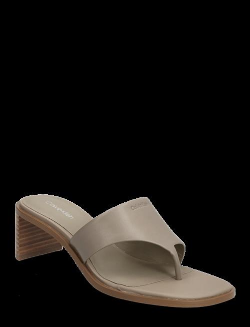 Calvin Klein | Block Heel Sndl Thong Lth | 37