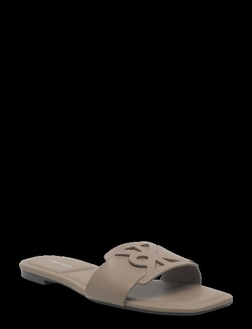 Calvin Klein | Square Flat Sandal Emblem | 38