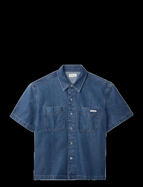 Calvin Klein Jeans | Beckford Blue Short Sleeve Shirt | L