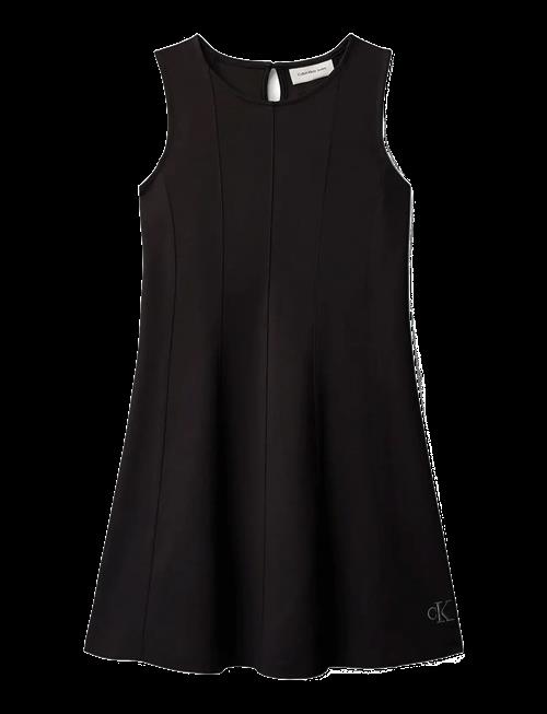 Calvin Klein | Seamed Punto Panel Slvs Dress | 128