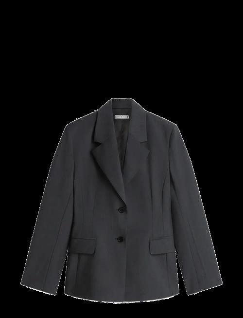 Tommy Hilfiger | Wool Blend Check Waisted Blazer | 44