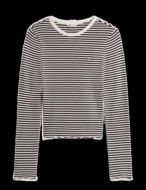 Tommy Jeans | Tjw Slim Sh Lettuce Edge Rib Ls | XS
