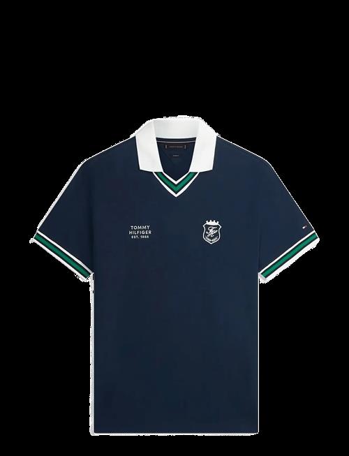 Tommy Hilfiger | V Neck Pique Relaxed Fit Polo | L