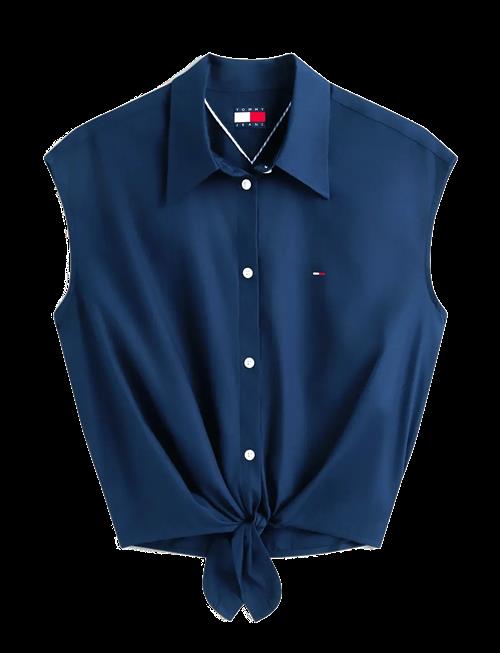 Tommy Jeans | Tjw Tie Front Poplin Shirt | XL