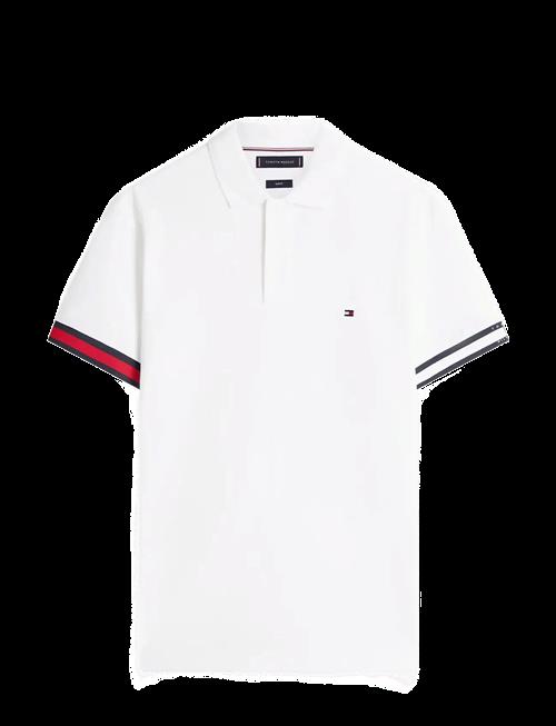 Tommy Hilfiger | Rwb Cuff Liquid Cotton Slim Polo | XL