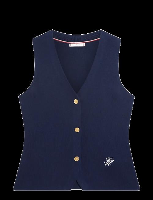 Tommy Hilfiger | Co Full Needle Slim Vest | XS