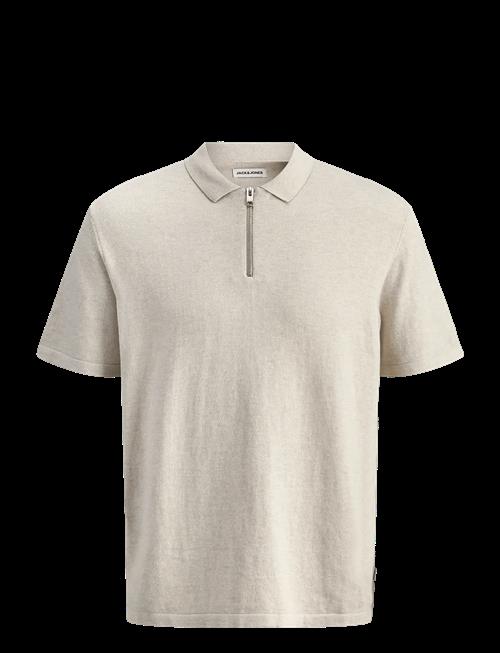 Jack & Jones | Jjeemil Knit Zip Polo Ss Sn | XXL
