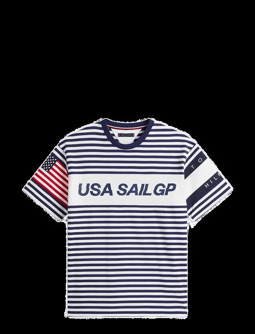 Tommy Hilfiger | Us Sailgp Marine Stripe Tee | M