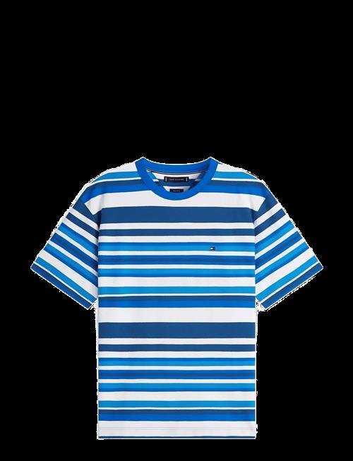 Tommy Hilfiger | Multi Stripe Crepe Tee | L
