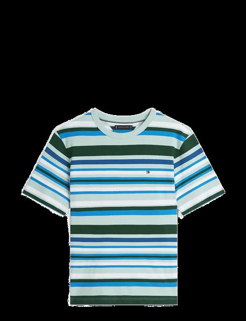 Tommy Hilfiger | Multi Stripe Crepe Tee | L