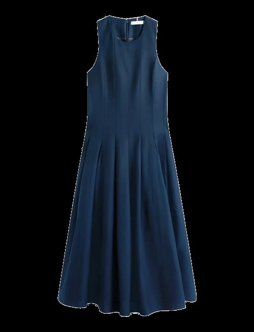 Tommy Hilfiger | Linen Blend Hourglass Midi Drs | 44
