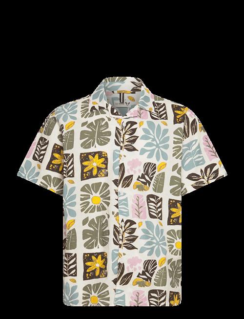 Fat Moose | Sea Cotton/Linen S/S Shirt | M