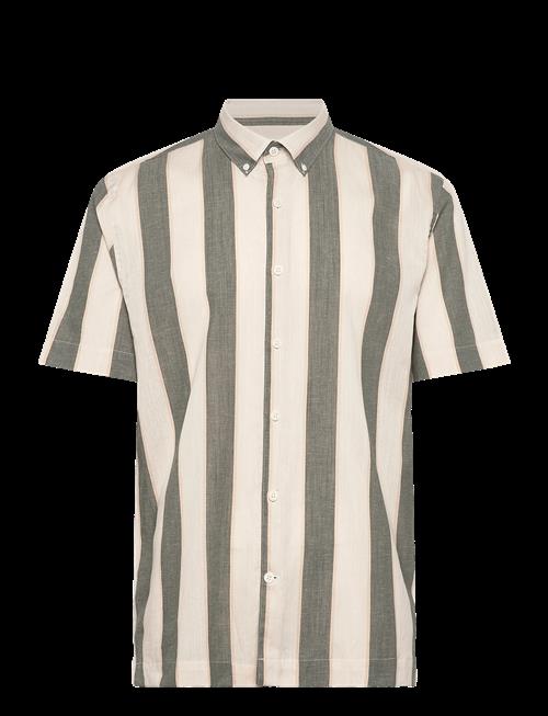 Lindbergh | Striped Linen/Cotton Shirt S/S | M