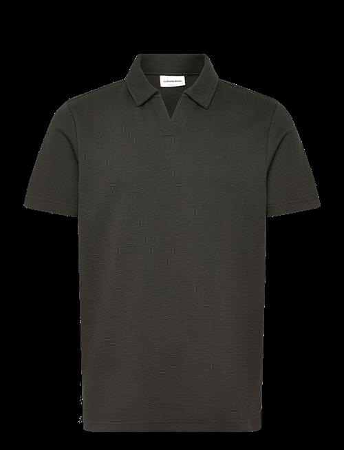 Lindbergh | Waffle Polo Split Neck | L