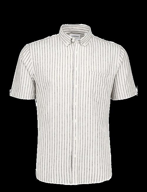 Lindbergh | Striped Cotton/Linen Shirt S/S | M