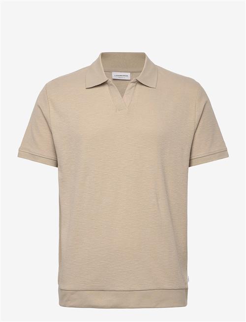 Lindbergh | Open Collar Structure Rib Polo | XL