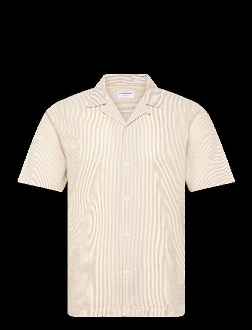 Lindbergh | Striped Seersucker Resort Shirt S/S | XXL