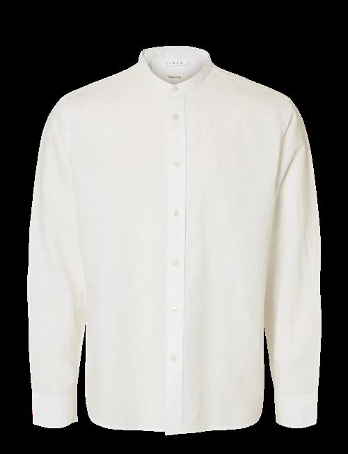 Selected | Slmregclay Linenblend Ls Shirt Band Noos | XL