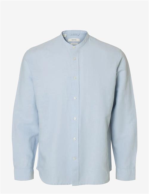 Selected | Slmregclay Linenblend Ls Shirt Band Noos | XXL