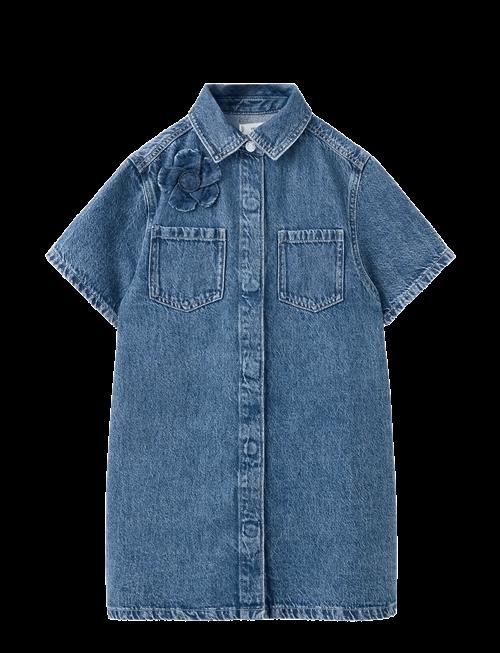 Mango | Denim Dress With Flower Detail | 122