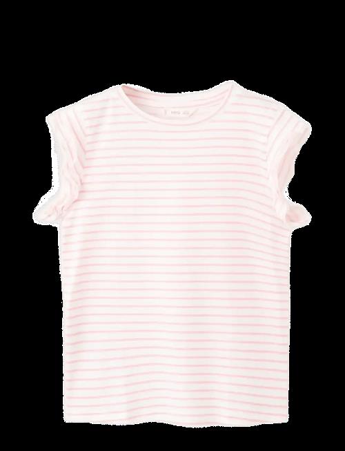 Mango | Ruffled Striped T-Shirt | 152