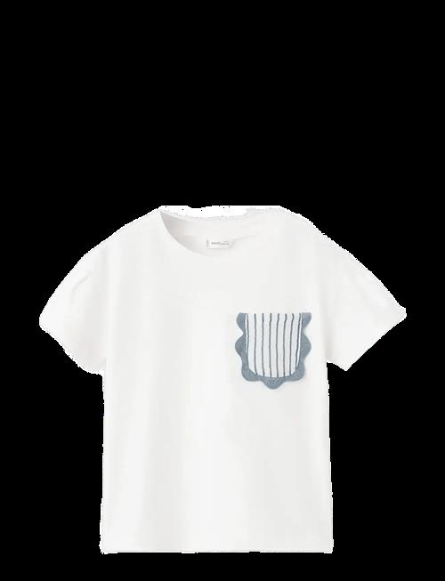 Mango | Ruffle Cotton T-Shirt | 116