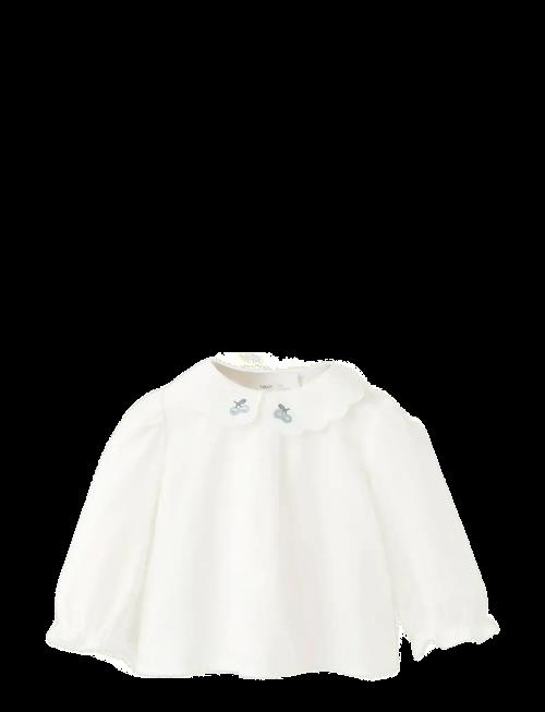 Mango | Embroidered Blouse With Scalloped Details | 56