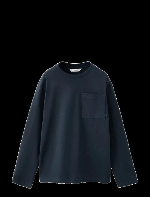 Mango | Long-Sleeved T-Shirt With Pocket | 128
