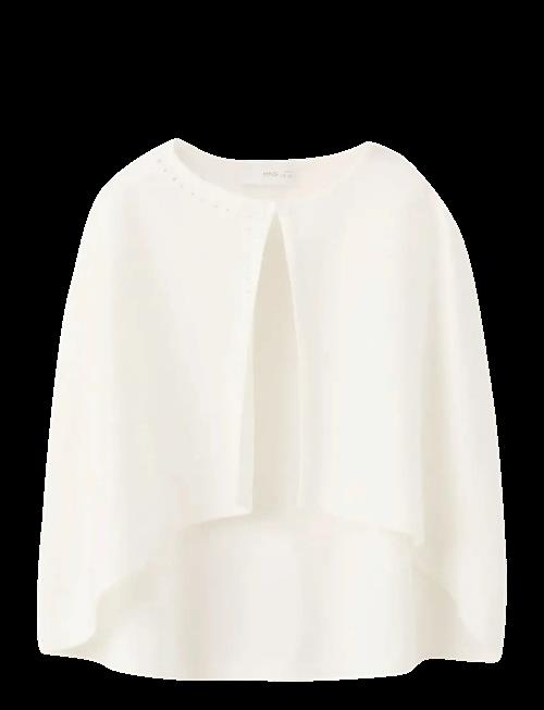 Mango | Knitted Cape With Lace Details | 104