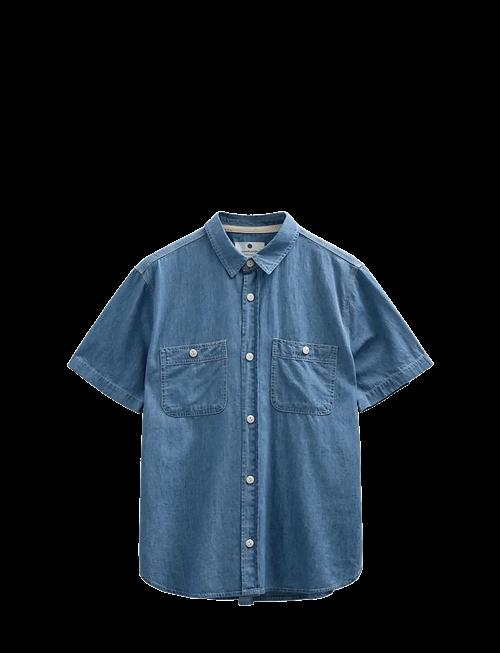 Anerkjendt | Aktheshirt Chambray Ss Shirt | L