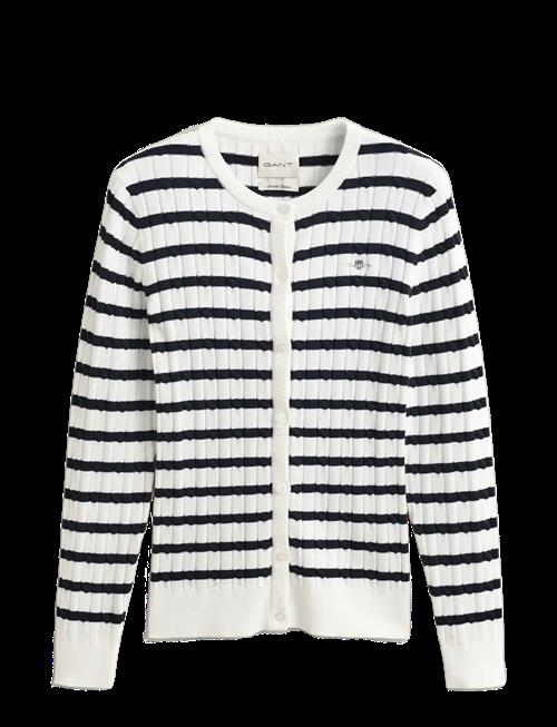 Gant | Stretch Cotton Cable Stripe Cardi | S
