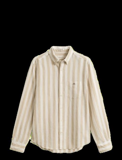 Gant | Reg Cotton Linen Stripe Shirt | M