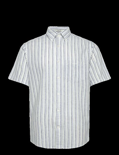 Gant | Reg Cotton Linen Stripe Ss Shirt | XXL