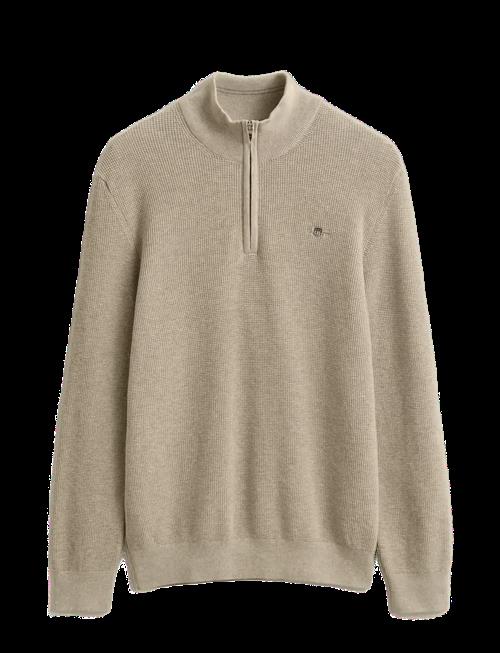 Gant | Waffle Knit Half-Zip Sweater | XXL