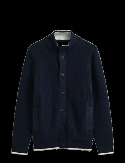 Gant | Cotton Rib Buttoned Cardigan | L