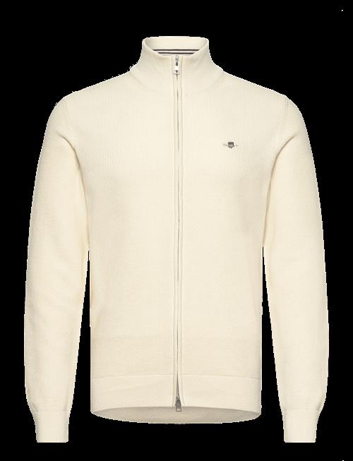 Gant | Waffle Knit Zip Cardigan | M