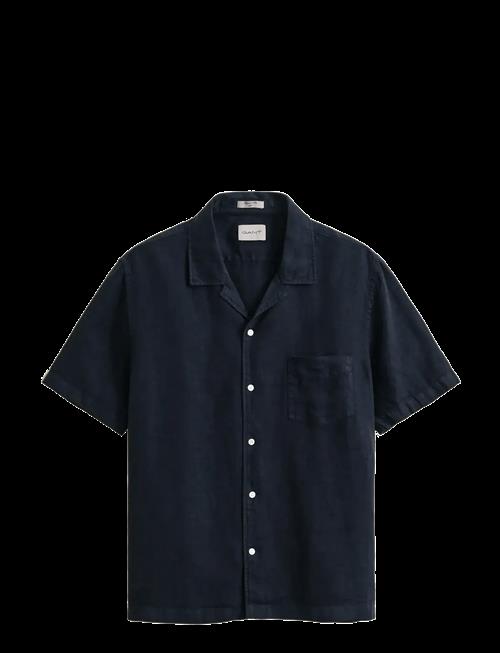 Gant | Reg Gmnt Dyed Linen Ss Camp Shirt | M