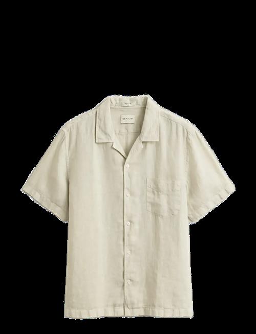 Gant | Reg Gmnt Dyed Linen Ss Camp Shirt | XXXL