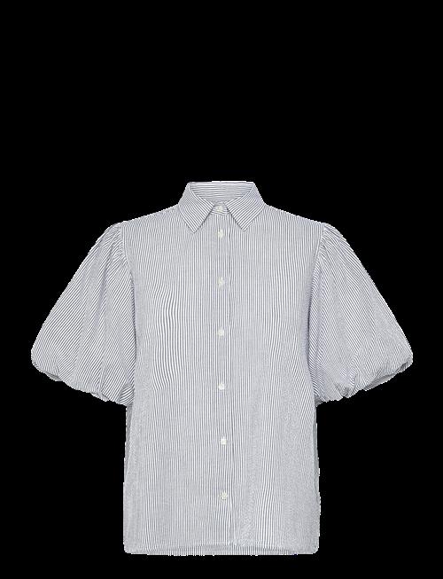 Gant | Seersucker Puff Sleeve Blouse | 34