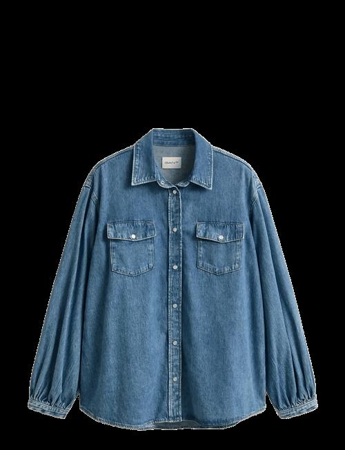 Gant | Denim Volume Sleeve Shirt | 34