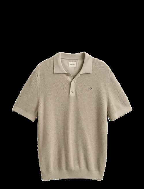 Gant | Micro Textured Cotton Ss Polo | XXL