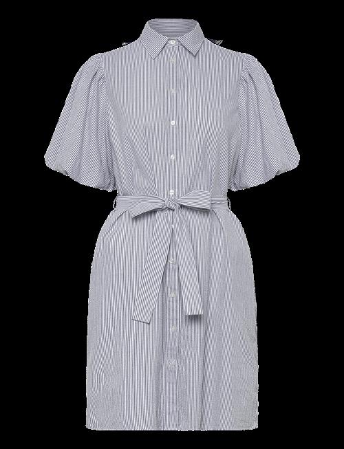 Gant | Seersucker Puff Sleeve Dress | 42