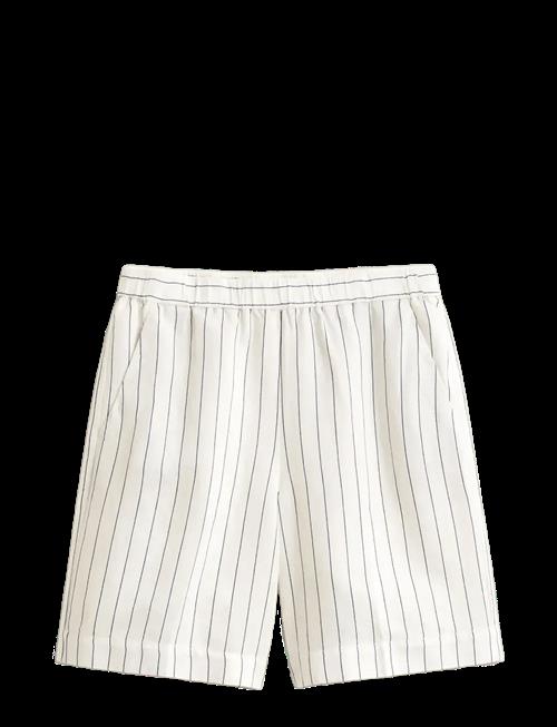Gant | Striped Linen Blend Pull On Shorts | 36