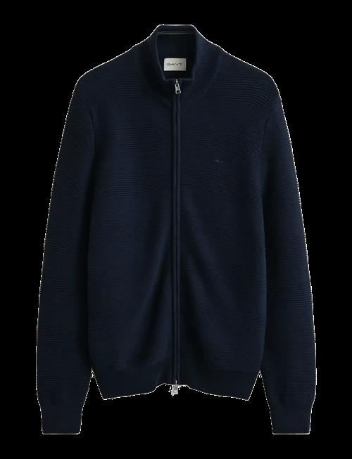Gant | Cotton Texture Zipped Cardigan | S